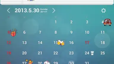 Captura de tela de dodol Calendar Widget 1