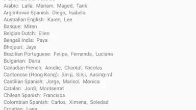 Captura de tela de Vocalizer TTS Voice 9