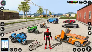 Captura de tela de Spider Rope Hero - Crime Game 6