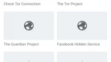 Captura de tela de Orfox: Tor Browser 6