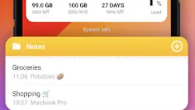Captura de tela de iOS Widgets 5