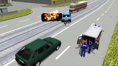Captura de tela de Ambulance Simulator 3D 5