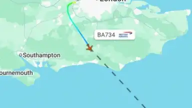 Captura de tela de Flightradar24 19