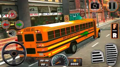 Captura de tela de School Bus Driving Games 3D 3
