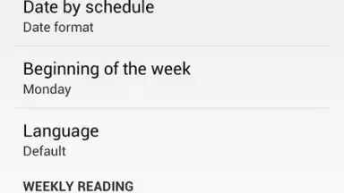 Captura de tela de Bible Reading Schedule 1