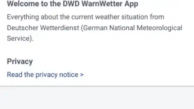 Captura de tela de WarnWetter 4