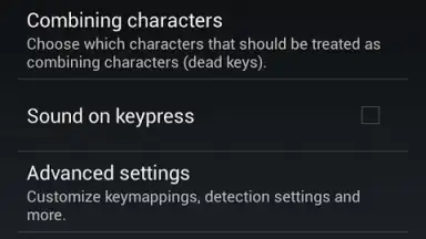 Captura de tela de External Keyboard Helper Demo 6