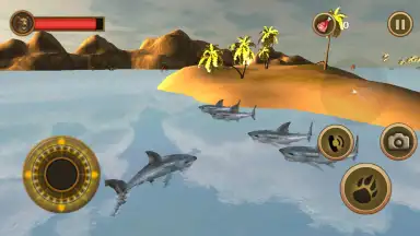 Captura de tela de Great White Shark Survival 4