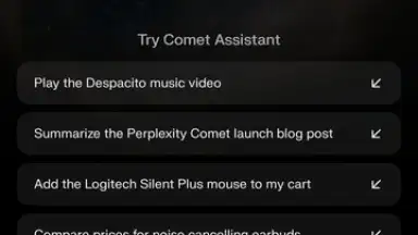 Captura de tela de Comet Browser 17