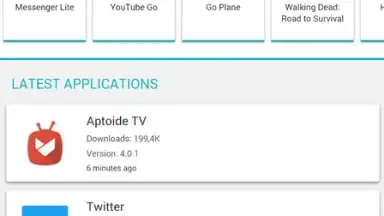 Captura de tela de Aptoide Lite 1
