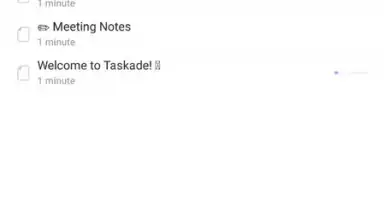 Captura de tela de Taskade 3