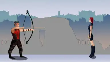 Captura de tela de Apple Shooter-Protect Girls 4