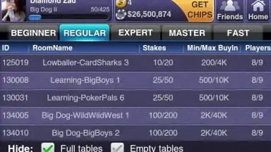 Captura de tela de Texas HoldEm Poker Deluxe 1