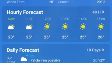 Captura de tela de Local Weather Forecast 5