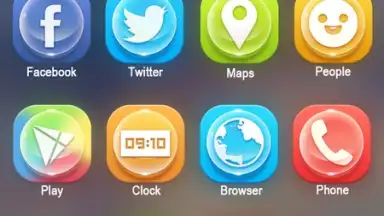 Captura de tela de Clean GO Launcher Theme 2