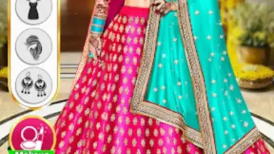 Captura de tela de Indian Wedding Dress up games 4
