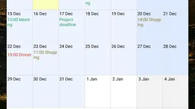 Captura de tela de Touch Calendar Free 5