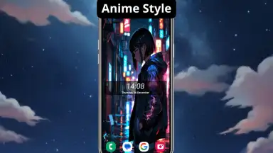 Captura de tela de Anime launcher KawaiDroid 1