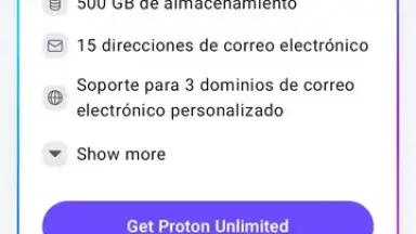 Captura de tela de Proton Mail 10