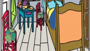 Captura de tela de Vincent van Gogh Coloring Book 17