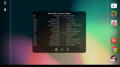 Captura de tela de Basketball Livescore Widget 22
