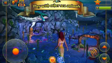 Captura de tela de Cute Mermaid Simulator 3D 8