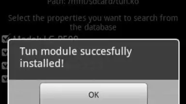 Captura de tela de TUN.ko Installer 4
