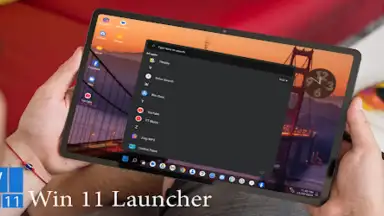 Captura de tela de Win 11 Launcher 2