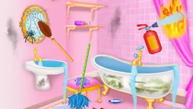 Captura de tela de Princess house cleaning advent 4