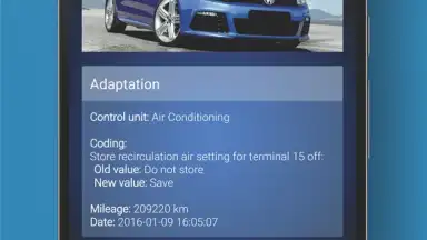 Captura de tela de OBDeleven VAG car diagnostics 9