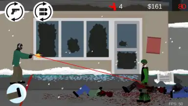 Captura de tela de Flat Zombies: Cleanup and Defense 1