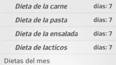 Captura de tela de Diets for losing weight 2