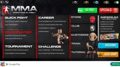 Captura de tela de MMA Fighting Clash 14