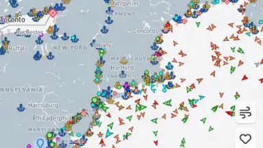 Captura de tela de MarineTraffic 22