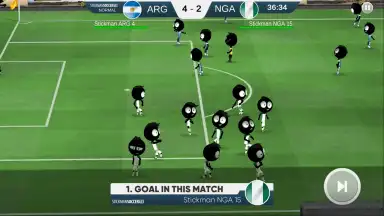 Captura de tela de Stickman Soccer 2018 8