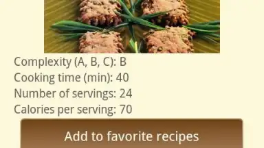 Captura de tela de Baking recipes 2