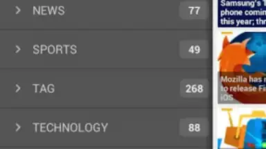 Captura de tela de gReader 3