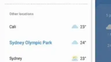 Captura de tela de Samsung Weather 5