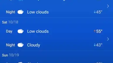 Captura de tela de Local Weather Widget 10