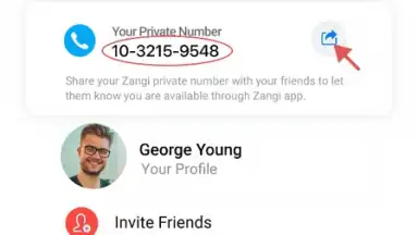 Captura de tela de Zangi Messenger 3