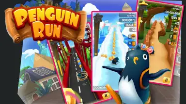 Captura de tela de Penguin Run 2