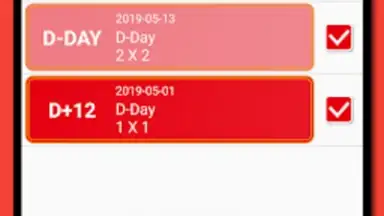 Captura de tela de D-Day Counter & Memo Widget 6