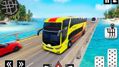 Captura de tela de Coach Bus Driving - Bus Games 7