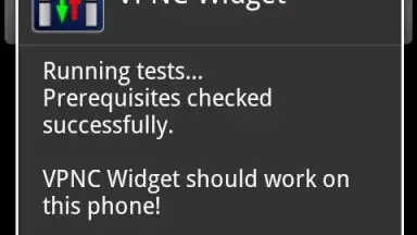 Captura de tela de VPNC Widget 2