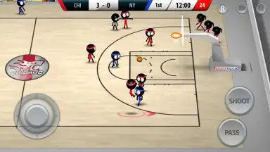 Captura de tela de Stickman Basketball 2017 5
