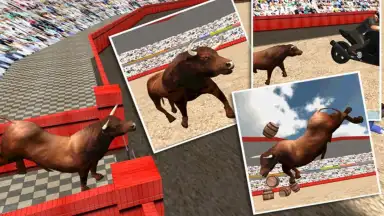 Captura de tela de Angry Bull Attack Arena Sim 3D 6