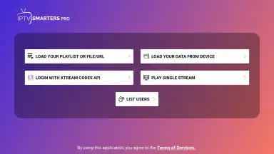 Captura de tela de IPTV Smarters Pro 9