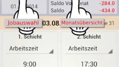 Captura de tela de Arbeitszeiterfassung 6