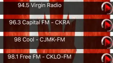 Captura de tela de FM Canadian Radio Top 1