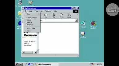 Captura de tela de Win 98 Simulator 2
